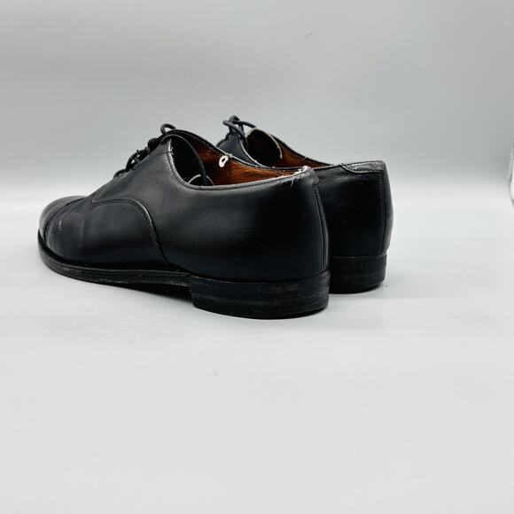 Brooks Brothers Shoes Men 9.5 Black Leather Cap Toe Oxford Lace Up Dress Classic main image 7